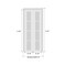 Sartodoors Sliding Closet Bi-fold Doors, Felicia 3355 White Silk with Clear Glass, Sturdy Tracks Moldings Tri FELICIA3355BF-WS-60 x 96 (2* 30x96) - alternate 5
