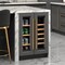 Koolmore Reserve 24 in. French Door Dual Zone Panel Ready Under-Counter Cooler with Wooden Shelves KM-CWB24-WPR - alternate 4