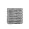 Arkwright Home Egyptian Cotton Washcloth 13x13 Dark Grey - Pack of 6, 6PK P-EGYP-1313-DGY - alternate 1
