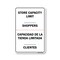 Signmission PSA, Store Capacity Limit Shoppers Spanish, 14in X 10in Peel And Stick Wall Graphic, RD-1014-25439 OS-NS-RD-1014-25439 - alternate 1