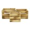 Homeroots Set of Three Brown Solid Wood Crate, 3PK 487680 - alternate 4