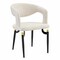 Leisuremod Entice PU Leather Dining Chair with Iron Legs EC60CR - alternate 1