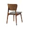 Armen Living Kalia Wood Dining Chair in Walnut Finish with Charcoal Fabric - Set of 2 LCKACHWACH - alternate 5