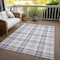Homeroots 3' X 5' Lavender Purple And Gray Plaid Washable Indoor Outdoor Area Rug 601332 - alternate 4