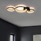 Jonathan Y Nube 26.9 in. 3-Light Contemporary Modern Metal Integrated LED Flush Mount, Black JYL7100A - alternate 3