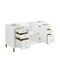 James Martin Vanities Chicago 60" Single Vanity, Glossy White, w/ 3 CM Siberian Silestone Top 503-V60S-GW-3SFR - alternate 6
