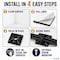 Kable Kontrol Adhesive Cable Tie Mounts, 3/4" Sq, UV Black Nylon, PK100 CT284 - alternate 3