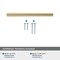 Amerock Caliber 3-3/4 inch 96mm Center-to-Center Golden Champagne Cabinet Pull BP36873BBZ - alternate 4