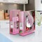 Acrimet Magazine File Holder Vertical Rack, Durable Plastic Desk Organizer, Clear Pink, 2PK 277.8 - alternate 5