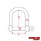 Extreme Max 3006.8234.4 BoatTector Stainless Steel Wide D Shackle - 1/2", 4-Pack 3006.8234.4 - alternate 3