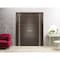 Sartodoors Solid French Double Doors, Planum 0310 Chocolate Ash and Aluminum Strips, Wood Solid Panel Frame Tr PLANUM0310DD-CA-6084 - alternate 1