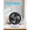 Black & Decker Dual Function Desktop Heater & Fan, 3 Settings, White BHD406W - alternate 5
