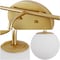 Jonathan Y Louis Parisian Globe 33" 5-Light Metal/Frosted Glass Modern Contemporary LED Vanity Light, Gold Paint JYL3559A - alternate 7
