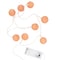 Elegani Rose Gold Woven Copper Ball String Lights - 10 LED Mini Globe Lights, Warm White, 2.4ft PH-600190 - alternate 1