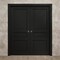 Sartodoors Sliding French Double Pocket Doors 84 x 96 inches, Ego 5012 Painted Black Oak, Kit Rail Hardware ,  EGO5012DP-CHK-8496 - alternate 3
