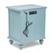 Homeroots 28" Blue Solid Wood Distressed Two Drawer Nightstand With USB Port 571342 - alternate 5