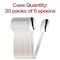 Smarty Had A Party Silver Disposable Plastic Serving Spoons (150 Spoons), 150PK 2642-CASE - alternate 6