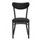 Flash Furniture Wright Dining Chairs w/500LB Cap Blk Steel Frame, Blk Vinyl Boomerang Back, Blk Vinyl Seat, 2PK 2-XU-DG6V5BKV-BK-GG - alternate 4