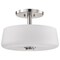 Nuvo Lune, 3 Light Semi-Flush, Brushed Nickel Finish, Etched White Glass 60/8229 - alternate 6