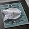 Homeroots 19" Set of Four Cream And Turquoise Damask Cotton Placemats 548883 - alternate 3