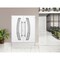 Vdomdoors Steel Double Doors Deux 6500 White Stainless Inserts Single Modern Painted DEUX6500DEXD-WS-RH-W72 x H80 - alternate 5