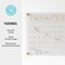 Martha Stewart Grayson Acrylic Dry Erase Wall Calendar w/Dry Erase Mrkr and Mntng Hrdwr, 14in. Sq, Clr w/Gld Prnt BR-AC-3636-GD-CLRGLD-MS - alternate 6