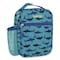 Bentgo Kids Insulated Lunch Tote, Sharks Theme, 7.3" x 3.5" x 9.5", Turquoise/Blue BGKDBG-SHK - alternate 1