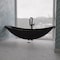 Alfi Brand Black Matte 79in Acrylic Suspended Wall Mounted Hammock Bathtub HammockTub1-BM - alternate 4
