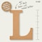 Plaid MDF Letter, L, 5 Inch, 12PK 63565 - alternate 5