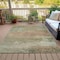 Homeroots 10' X 14' Beige And Fern Green Abstract Washable Indoor Outdoor Area Rug 630830 - alternate 5