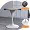 Leisuremod Round 27.56 in W, 29.35 in L, Stone/Stainless Steel, Black VT20W-27BLS - alternate 4