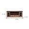 Homeroots 76" Brown Solid Wood Cabinet Enclosed Storage Distressed TV Stand 528764 - alternate 5