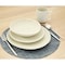 Homeroots White and Natural Sixteen Piece Round Ceramic Service For Four Dinnerware Set 534548 - alternate 5