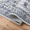 Jonathan Y Subtlety Medallion All-Over Floral Border Non-Slip Machine-Washable Blue/Ivory 2ft x 8ft Runner Rug WSH504G-28 - alternate 3