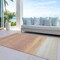 Homeroots 8' X 10' Salmon Striped Washable Indoor Outdoor Area Rug 608514 - alternate 2