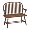 Homeroots 44in Dark Brown Solid Wood Bench 733253 - alternate 7