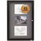 Quartet Enclosed Bulletin Board 36" x 24" 2363L - alternate 1