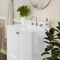 Flash Furniture Haven 30 Inch Bathroom Vanity w/Sink, Storage Cabinet w/Soft Close Doors and Bottom Drawer, White FS-BN-4-30-KD-WH-GG - alternate 5