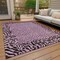 Homeroots 3' X 5' Pink Animal Print Washable Indoor Outdoor Area Rug 607656 - alternate 4