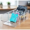 Azar Displays Stackable Narrow Pantry Storage Bin Clear Organizer, 4PK 556754-4PK - alternate 4