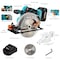 Wrightmaster 20V Brushless Cordless Circular Saw with 6-1/2" Blade, 4.0Ah Battery & Fast Charger, 4700 RPM ZR-139 - alternate 5