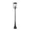 Z-Lite Hartwell 5-Light Outdoor Post Mounted Fixture, 14.25 in W x 108.75 H, Sand Black 5019PHXLR-564P-BK - alternate 1