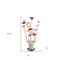 Homeroots 21" Silver and Clear Metal and Faux Crystal Red Roses Bedside Lamp 568835 - alternate 2
