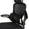 Elama High Back Adjustable Mesh and Fabric Office Chair in Black with Adjustable Head Rest ELM-F-936BKD - alternate 4