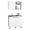 Homeroots 39" White Accent Cabinet With Two Shelves 526346 - alternate 7