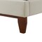 Homeroots Beige Solid Wood Full Tufted Upholstered Linen Bed 544909 - alternate 7