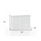 Homeroots 56" White Solid and Manufactured Wood Six Drawer Double Dresser 530243 - alternate 3