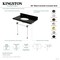 Kingston Brass 36" Black Granite Console Sink with Acrylic Legs, 8-Inch, 3-Hole, Black Granite/Oil Rubbed Bronze KVPK3630KA5 - alternate 2