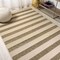 Jonathan Y Aveiro Wide Stripe Beige/Brown 5 ft. x 8 ft. Indoor/Outdoor Area Rug SMB112A-5 - alternate 7