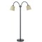 Homeroots 65" Bronze Two Light Traditional Shaped Floor Lamp With Tan Square Shade 526259 - alternate 4